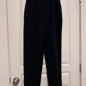 Black Pinstripe Pants